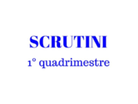 Scrutini Primo Quadrimestre a.s. 2019/2020